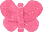 Butterfly hair clip glittery pink