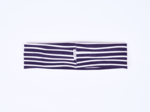 Stretch jersey headband  striped  ivory navy