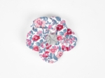 Flower petal hair slide small  rose grenadine