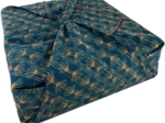 Furoshiki tall 73 x 73 eventail or vert