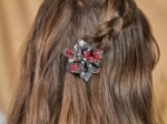 Star flower hairslide jardin d'aurore