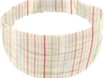 Headscarf headband- child size silver pink striped
