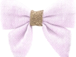 Mini bow tie clip light pink