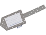 Luggage Tag light grey spots
