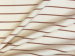 Jersey fabric ribbed caramel stripes