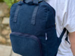 Foldable rucksack Gaby large navy orduroy 