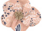 Flower petal hair slide small  oiseau bandana