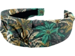 Large Crossed Headband palmia emeraude