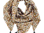 Pom pom scarf cocoa pods