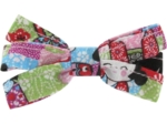 Ribbon bow hair slide kokeshis