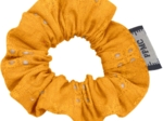 Mini Scrunchie gaze dentelle ocre