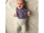Bib - Baby size huppette fleurie