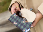Glasses case tartan fleuri