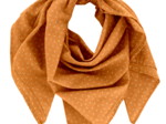 Pom pom scarf caramel golden straw