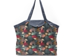 Pleated tote bag - Medium size fireworks