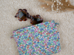 Tiny coton clutch bag pastel fleuri