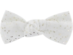Small bow hair slide white sequined