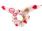 Bunny ear Scrunchie petits coeurs