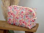 Rectangular toiletry bag porcelaine rosée