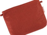 Tiny coton clutch bag lurex terracotta gauze