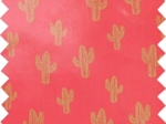Coated fabric gold cactus