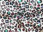 1 m fabric coupon ex2505 multicolored leopard