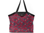 Pleated tote bag - Medium size oiseau de noël