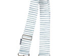 Wide shoulder strap striped blue gray glitter