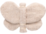 Butterfly hair clip  glitter linen