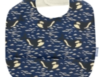 Coated fabric bib orque bleue