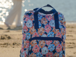Foldable rucksack Gaby anémones rayées