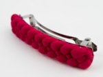 Plait hair slide fuschia