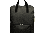 Foldable rucksack Gaby glitter black