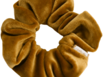 Scrunchie velours jaune or