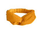 crossed headband gaze dentelle ocre