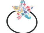 Pony-tail elastic hair star champêtre bleuté