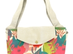 Tote bag with a zip fleurs des iles