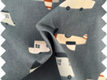 Cotton fabric ex2651 voyage bleu