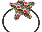 Pony-tail elastic hair star palmette