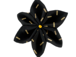 Star flower 4 hairslide golden straw