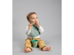 Bib - Baby size sage green gauze