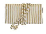 Jewelry pouch rayé or blanc