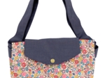 Tote bag with a zip mille et une fleurs