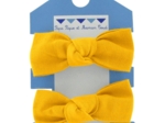 Small elastic bows yellow ochre