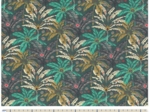 Cotton fabric palmia emeraude