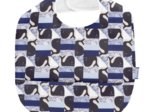 Coated fabric bib baleino bleu
