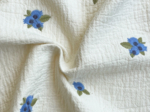 Quilted fabric ex2652 embroidered bluberry quilt