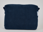 Large shoulder bag base large navy orduroy