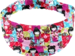 Headscarf headband- child size kokeshis