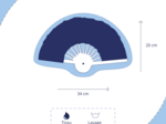 Hand-held fan palmeraie